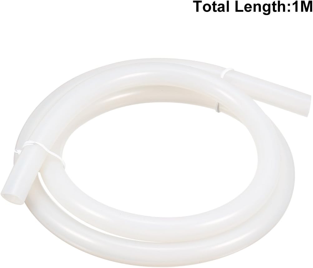 uxcell Silicone Tube 8mm ID X 10mm OD 3.3' Flexible Silicone Rubber Tubing Water Air Hose Pipe Translucent for Pump Transfer : Industrial & Scientific