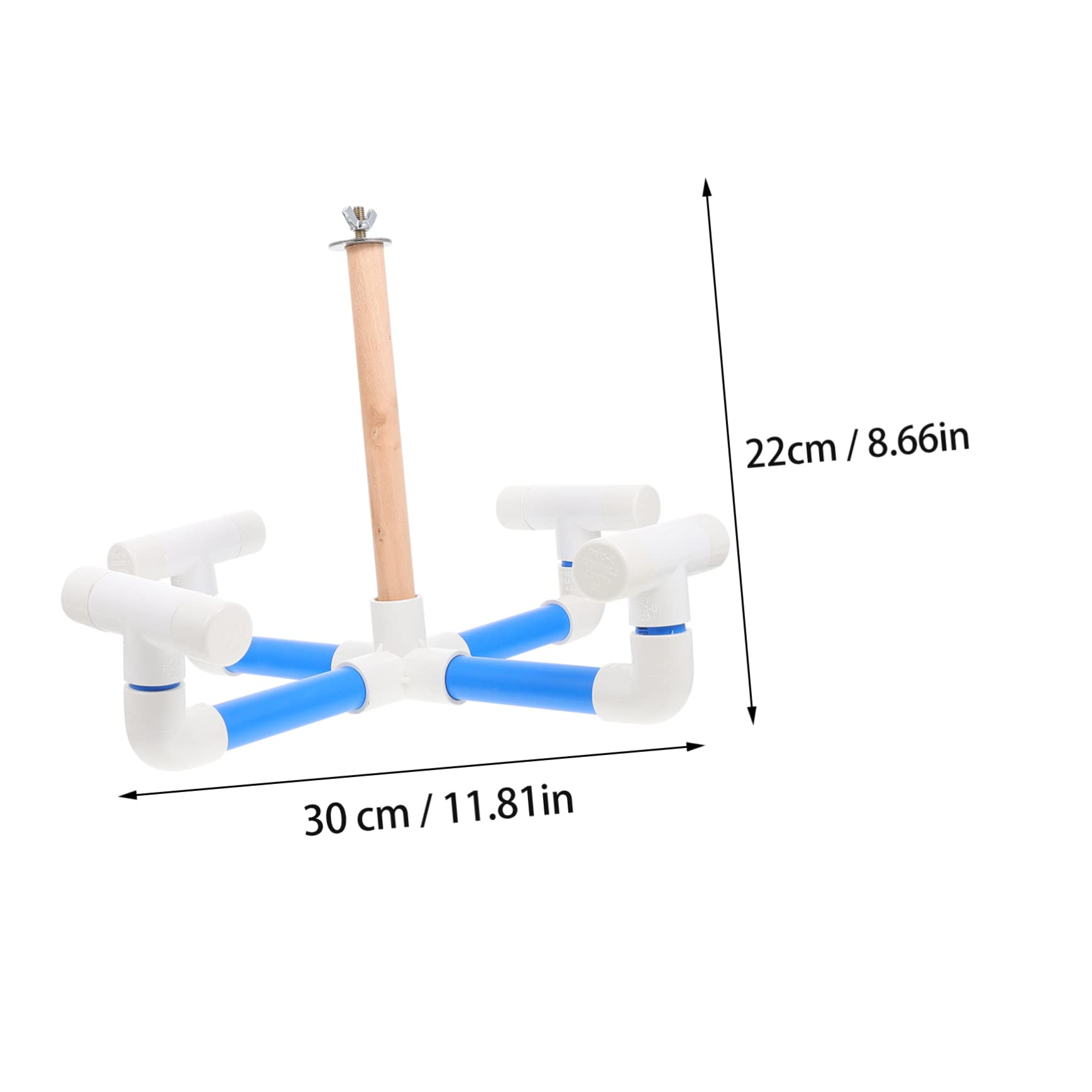 Garneck Parrot Toy Rotating Rack Birds Whirligig Cage Accessory African Grey Parrot Toys Safe for Birds