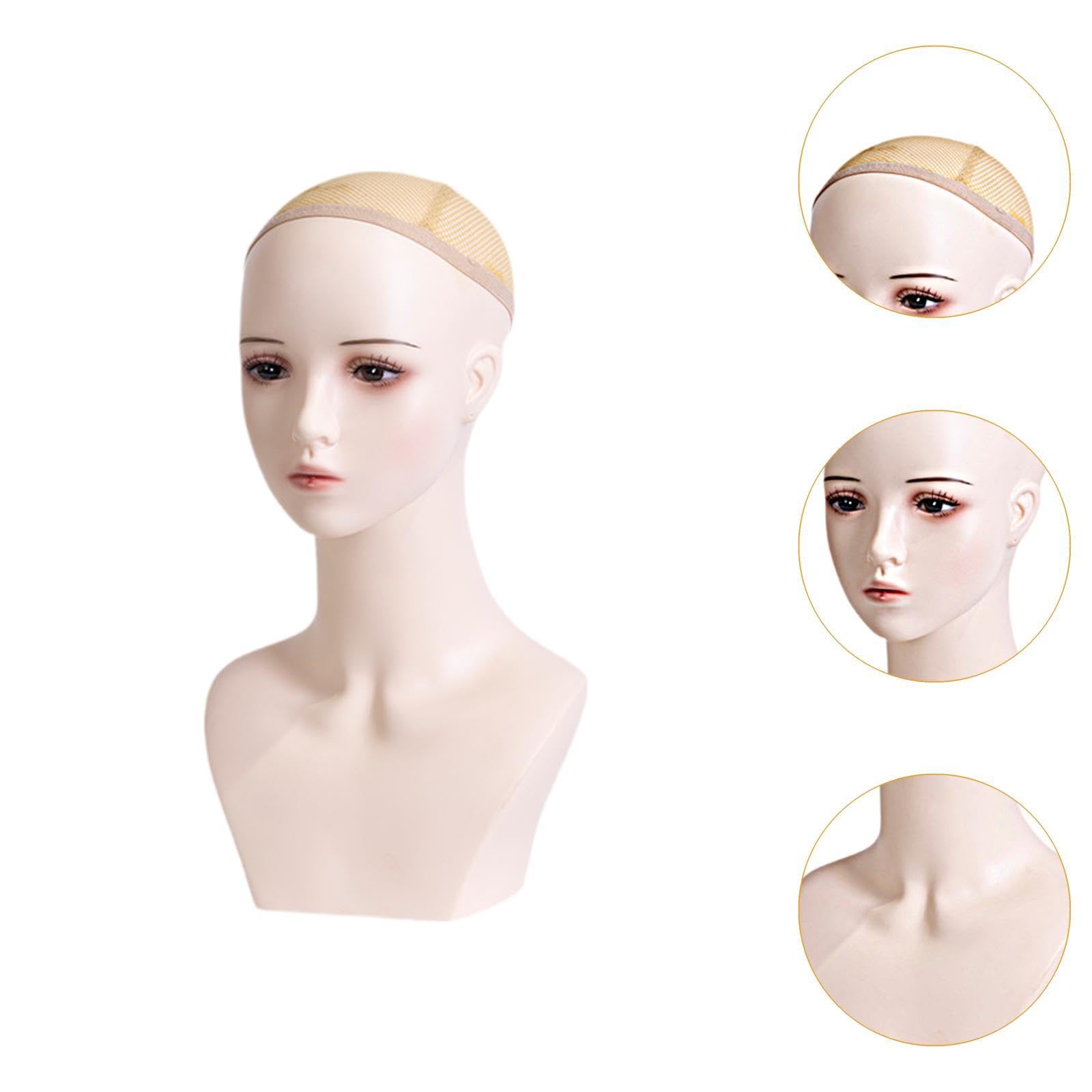 harayaa Pantalla de collar Mannequin Head Suportador de la exhibición Multipropósito Multipropulsor Pitchante para gafas