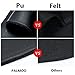 PALMOO Pu Leather Car Seat Back Organizer and iPad mini Holder, Universal Use as Car Backseat Organizer for Kids, Storage Bottles, Tissue Box, Toys (2 Pack, Black)