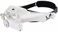 Lupa Cabeça 6 lentes 3 Leds Estética leitura eletrônica 870 - Lorben