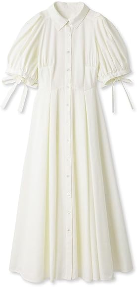 Amazon.co.jp: [リリーブラウン] ボリュームスリーブシャツワンピース 