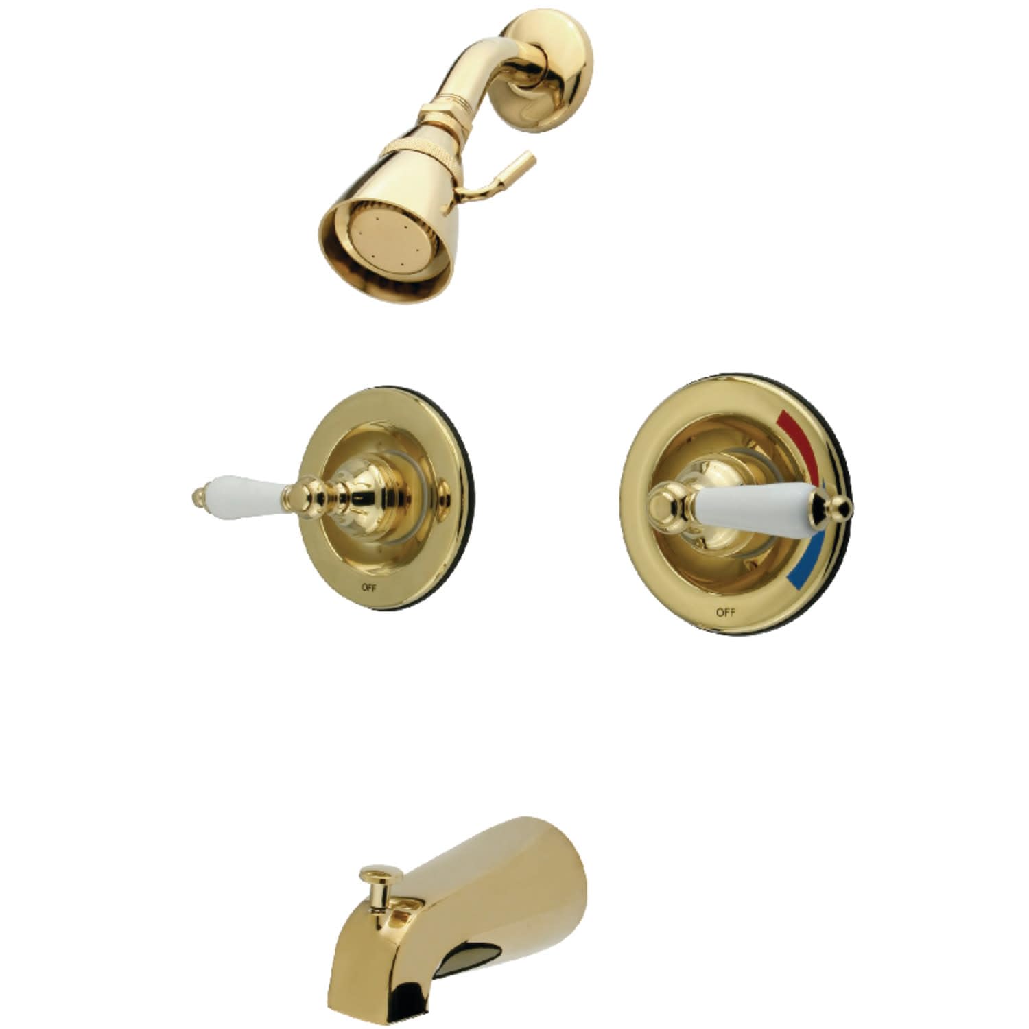 Robinet de douche en laiton Kingston KB66 PL avec double commande précise