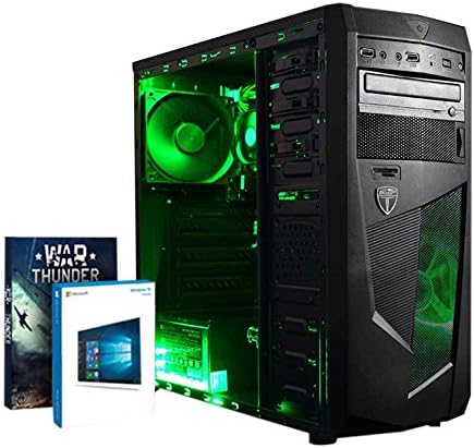 VIBOX Submission 5 Gaming PC Computer with War Thunder Game Voucher, Windows 10 OS (3.4GHz AMD A8 Quad-Core Processor, Radeon R7 Graphics Chip, 8GB DDR4 2133MHz RAM, 1TB HDD)