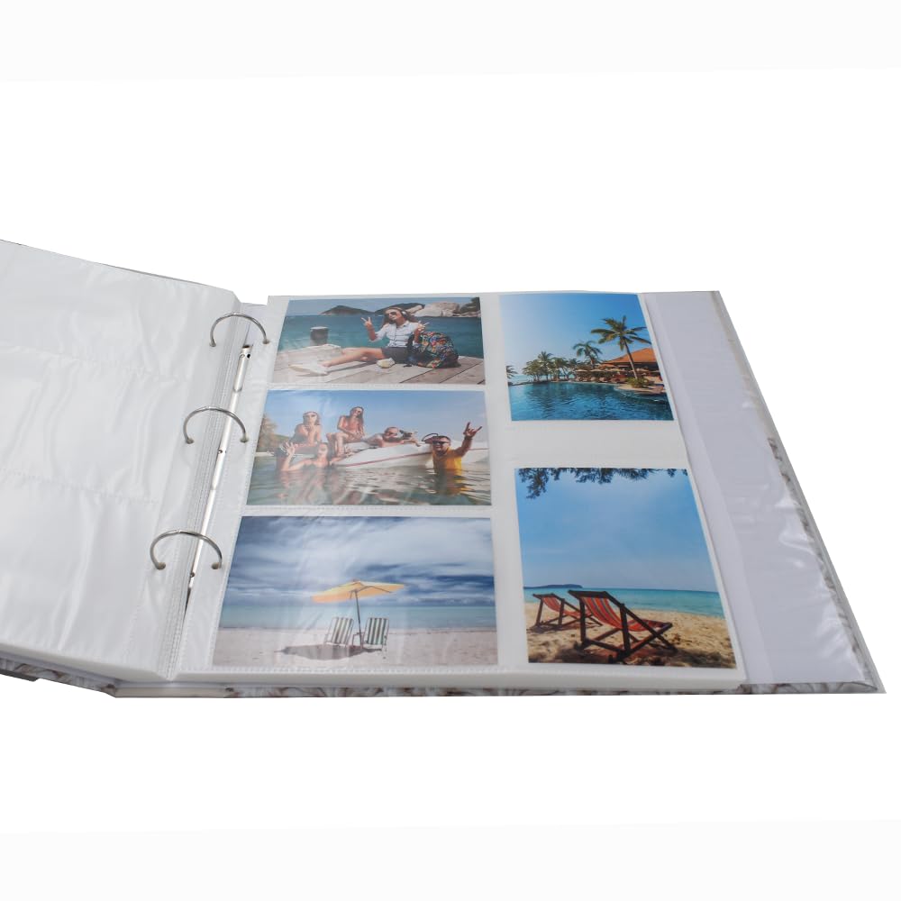 Lot de 2 classeurs photo à pochettes Plage 400 photos 10x15