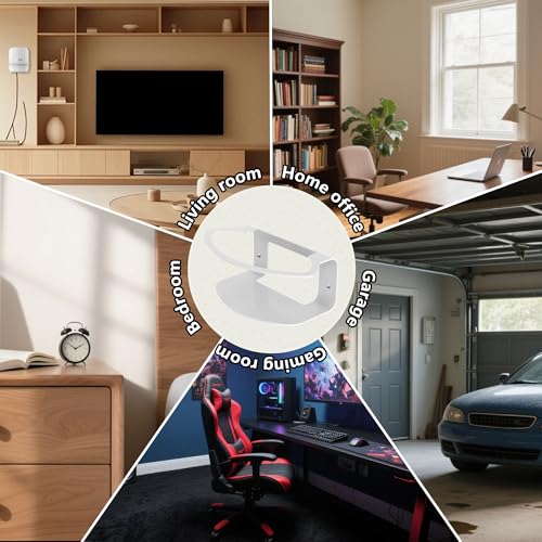 Image of Metal Wall Mount for eero Pro 7, Heavy-Duty Metal Bracket, Secure Cable Management, Includes Screws & Screwdriver, Easy Installation, Compatible with eero 7 Pro Mesh System (1 Pack)