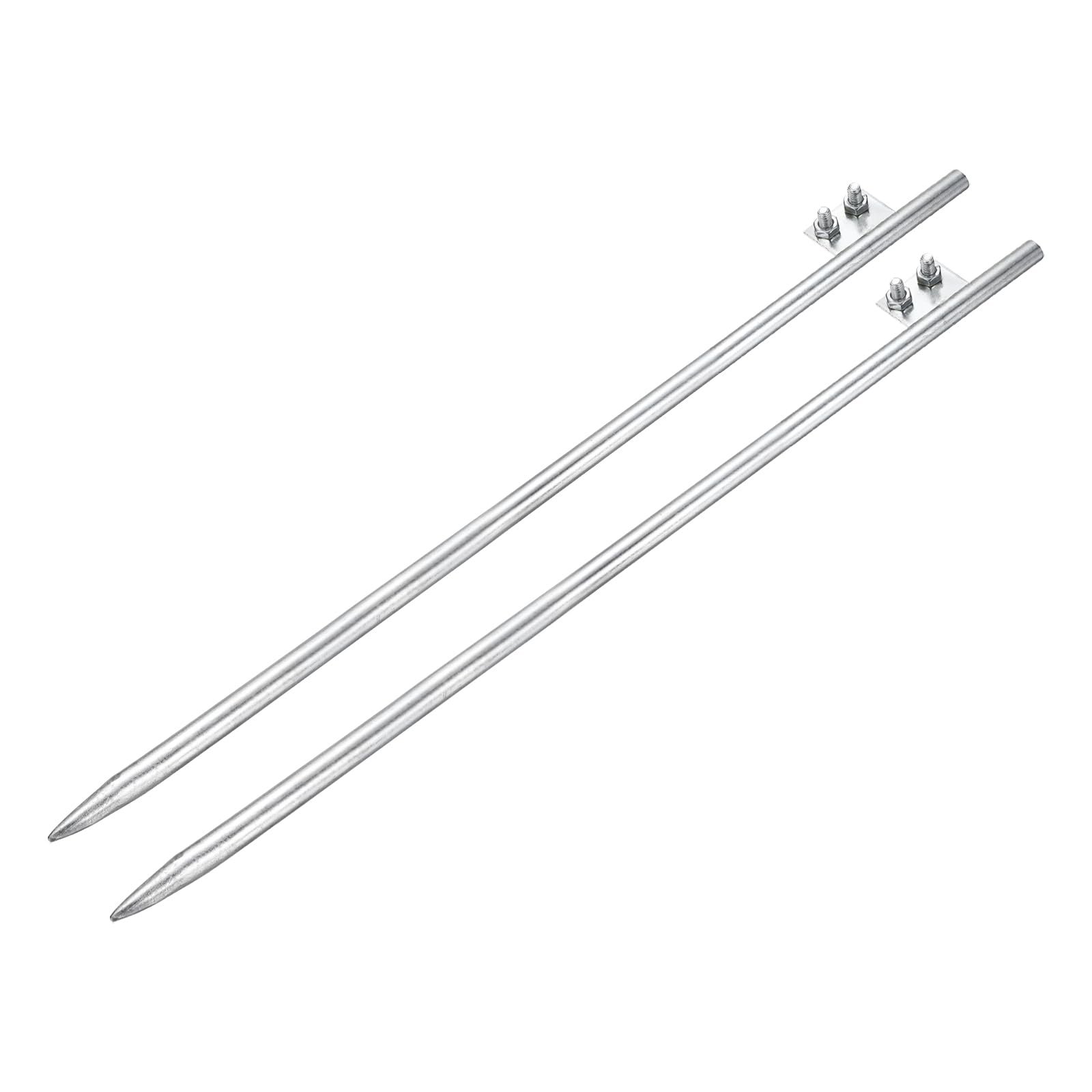 QUARKZMAN 2pz 0.5" Palo Terra Freddo Zincato 2.6ft 2pz