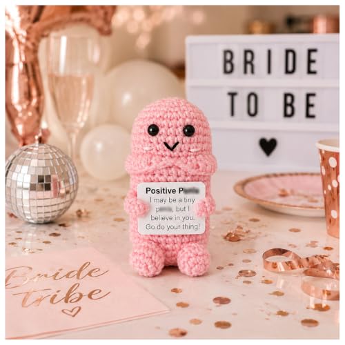 JEWSUN Funny Emotional Support Crocheted Bachelorette Favors Gift