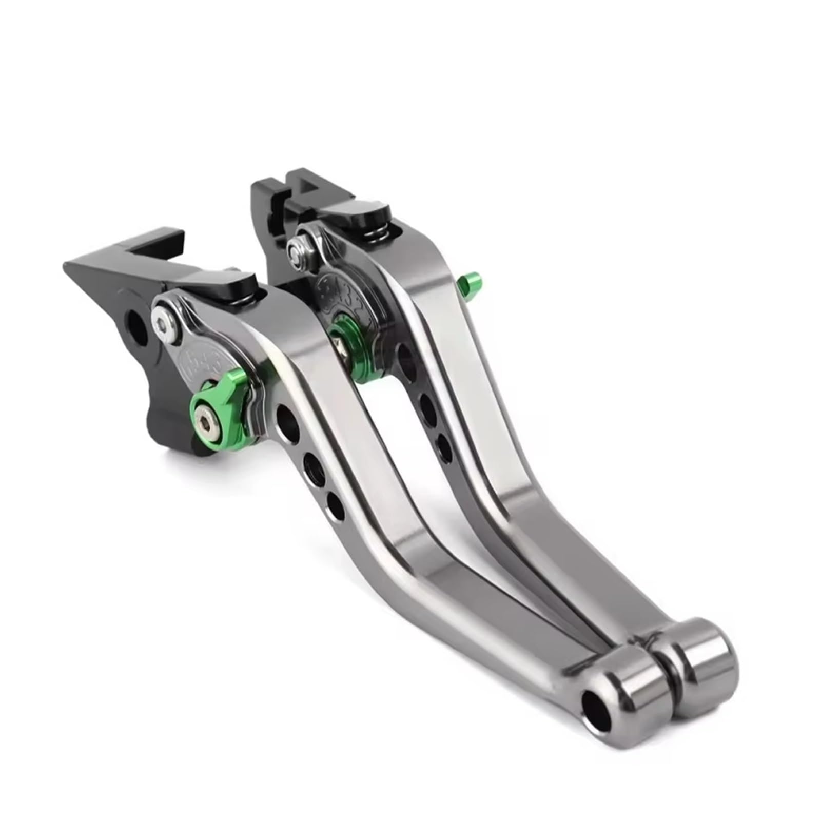 Cilindro maestro freno y maneta embrague mecanizada en titanio verde para Triumph Street Triple
