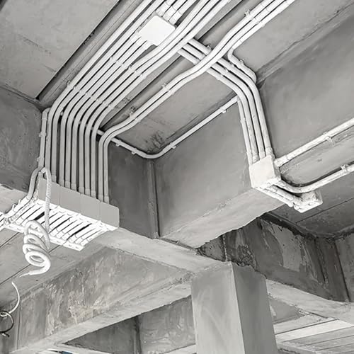 Acoplador de conducto de PVC gris con 4 vías de salida lateral para fijar tubos de 32 mm 7