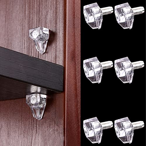 Sazoemao 5 Millimeters Shelf Support Peg,Support Cabinet Shelf Pins,Clear Plastic Replacement Peg Cabinet Shelf Supports Pins For Kitchen Furniture Book Shelves Shelf Holder Locking Pins thumb #6