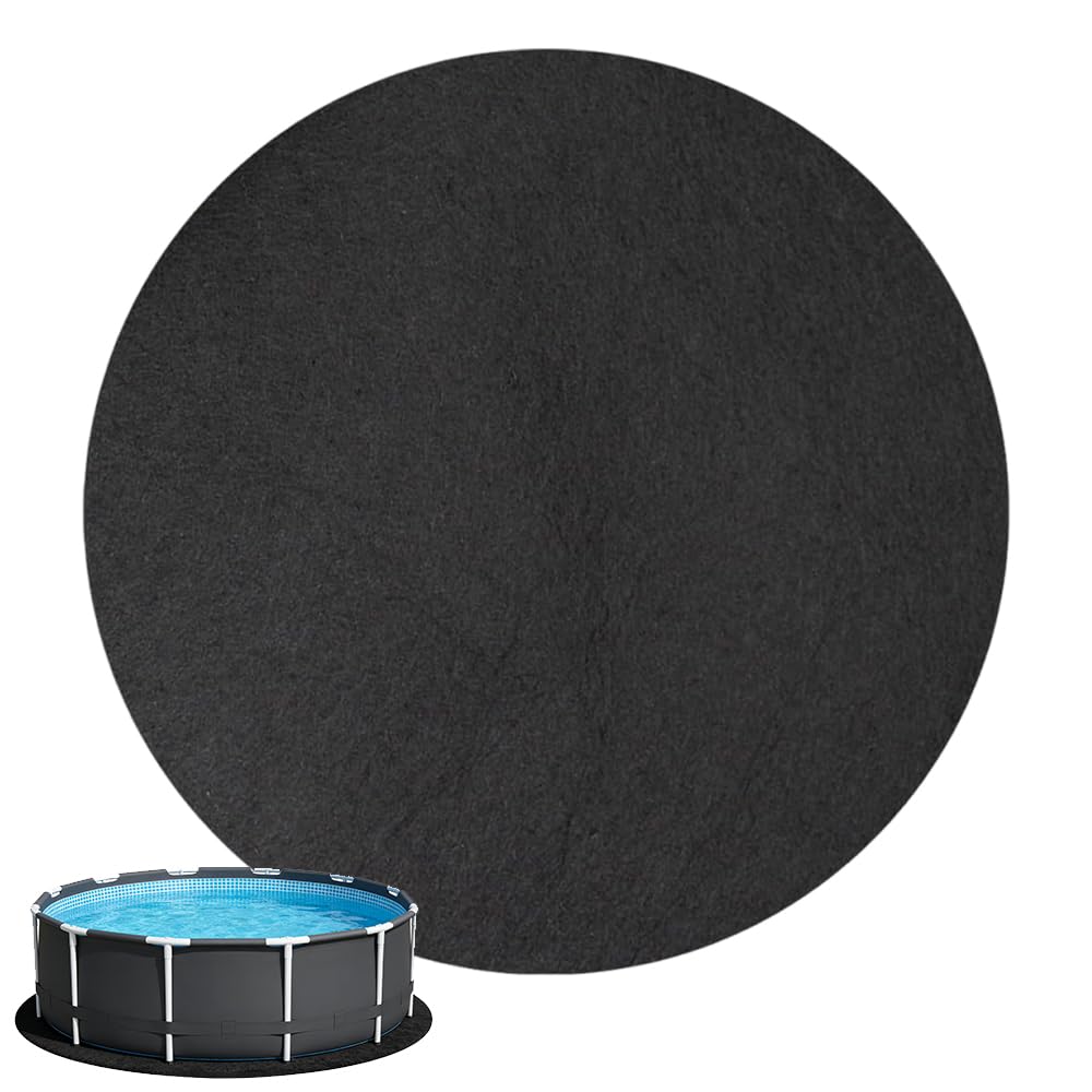 Poolunterlage Rund 2m, Faltbar Pool Unterlage Outdoor, Wasserabsorbierende Pool Unterlage Outdoor Rund, Wiederverwendbar Whirlpool Matte 200cm, Verlängert Die Lebensdauer Der Auskleidung