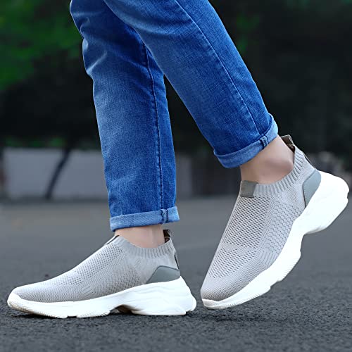 Image of HAUTTON Men's Stylish Light-Weight Breathable Sneakers | Casual Running Ultra Soft Socks Slip-On Padding Walking, Gym Shoes