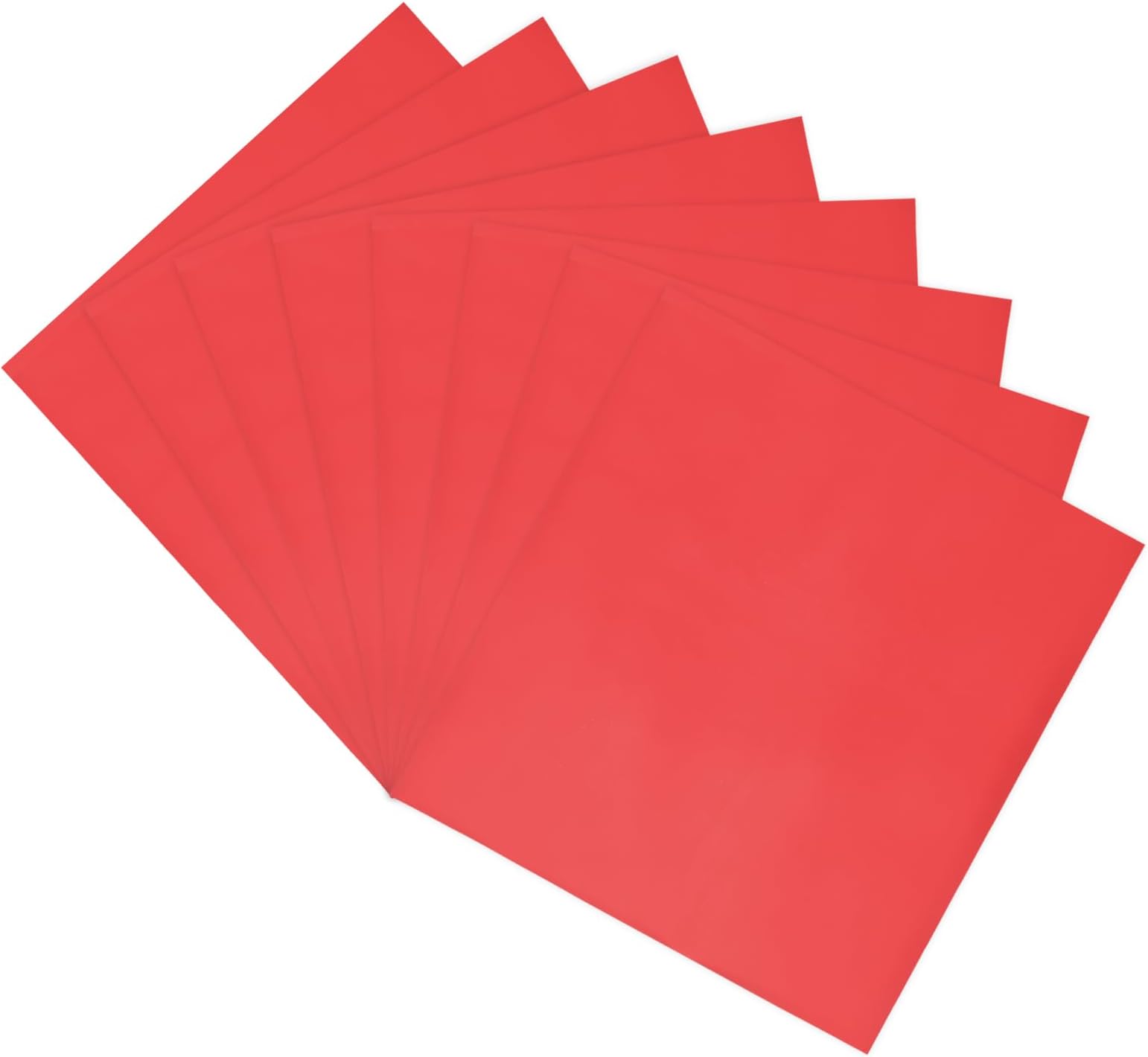 sourcing map50 Pack Toner Reactive Foil,Deco Foil Transfer Sheets 8.5"x11" A4 Hot Foil Paper for Laser Printer Scrapbooking Heat Transfer DIY Craft,Red