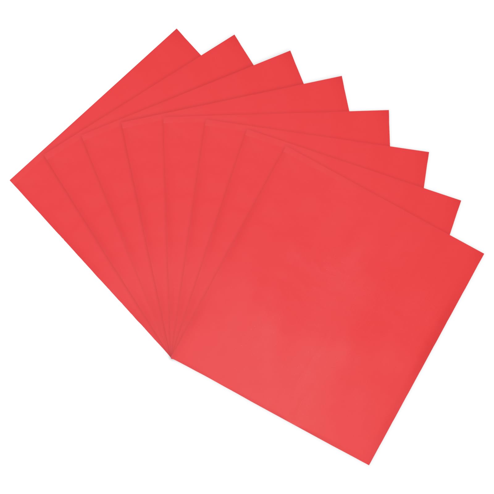 MECCANIXITY 50 Pack Toner Reactive Foil,Deco Foil Transfer Sheets 8.5"x11" A4 Hot Foil Paper for Laser Printer Scrapbooking Heat Transfer DIY Craft,Red
