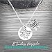 Lacrosse Necklace, She Believed She Could So She Did Pendant with Lacrosse Charm, Adjustable Chain – Inspirational Jewelry Gift for Players, Coaches, and Teams