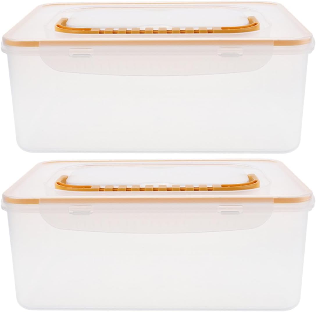 NUOBESTY 2pcs Plastic Breastmilk Storage Organizer for Freezer and Fridge, Leakproof Square Container with Lid, Easy to Clean Milk Freezer Bags Storage Tower for Moms and Working Mothers