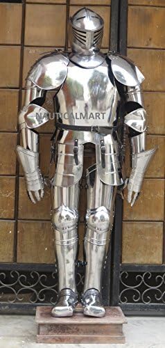 NauticalMart Medieval Knight Wearable Full Suit of Armor Halloween Larp Reenactment Costume Full Body Knight Plate Armour