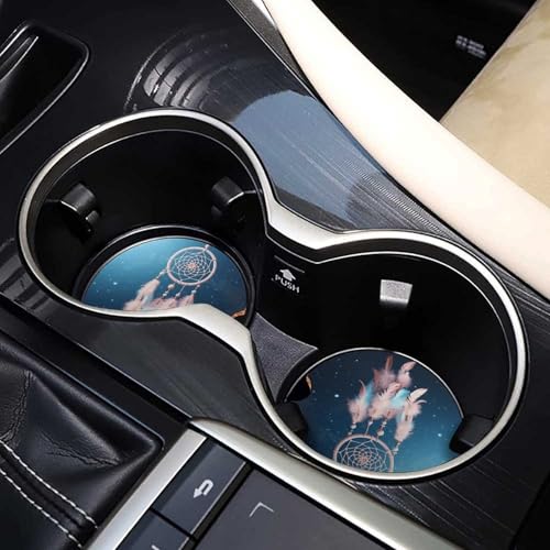 Portavasos para carro con diseño atrapasueños 2.6" 2 unidades miniatura 7