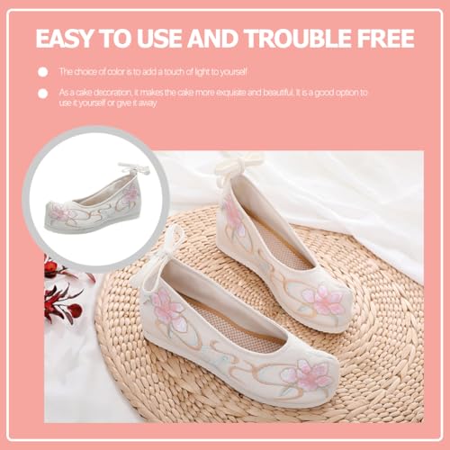 SAFIGLE Hanfu Shoes - Thick-Soled Silk Embroidered Chinese Mesh Vintage Shoes2