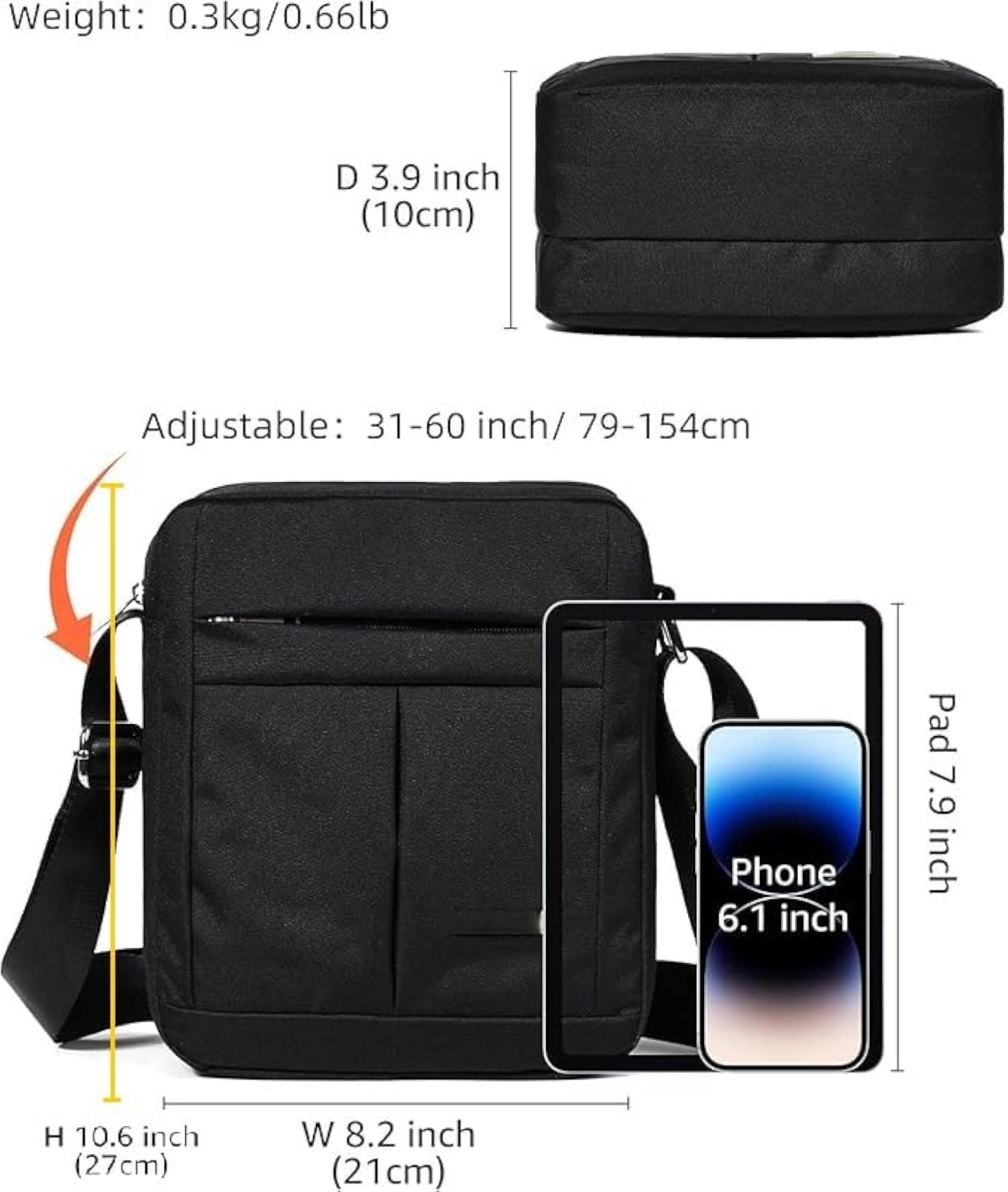 Swift Messenger Sling Bag for Men and Women