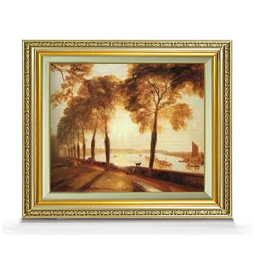 Amazon.co.jp: ターナー モートレイクテラス F8 油絵直筆仕上げ｜ 絵画