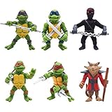 Mini Figuren Set Geburtstags Party YUESEN 6pcs Teenage Mutant Ninja Turtle Cake Tortenfiguren, MiniFiguren Tortendeko Geburtstags Party liefert Cupcake Figuren für Kindergeburtstag deko Junge