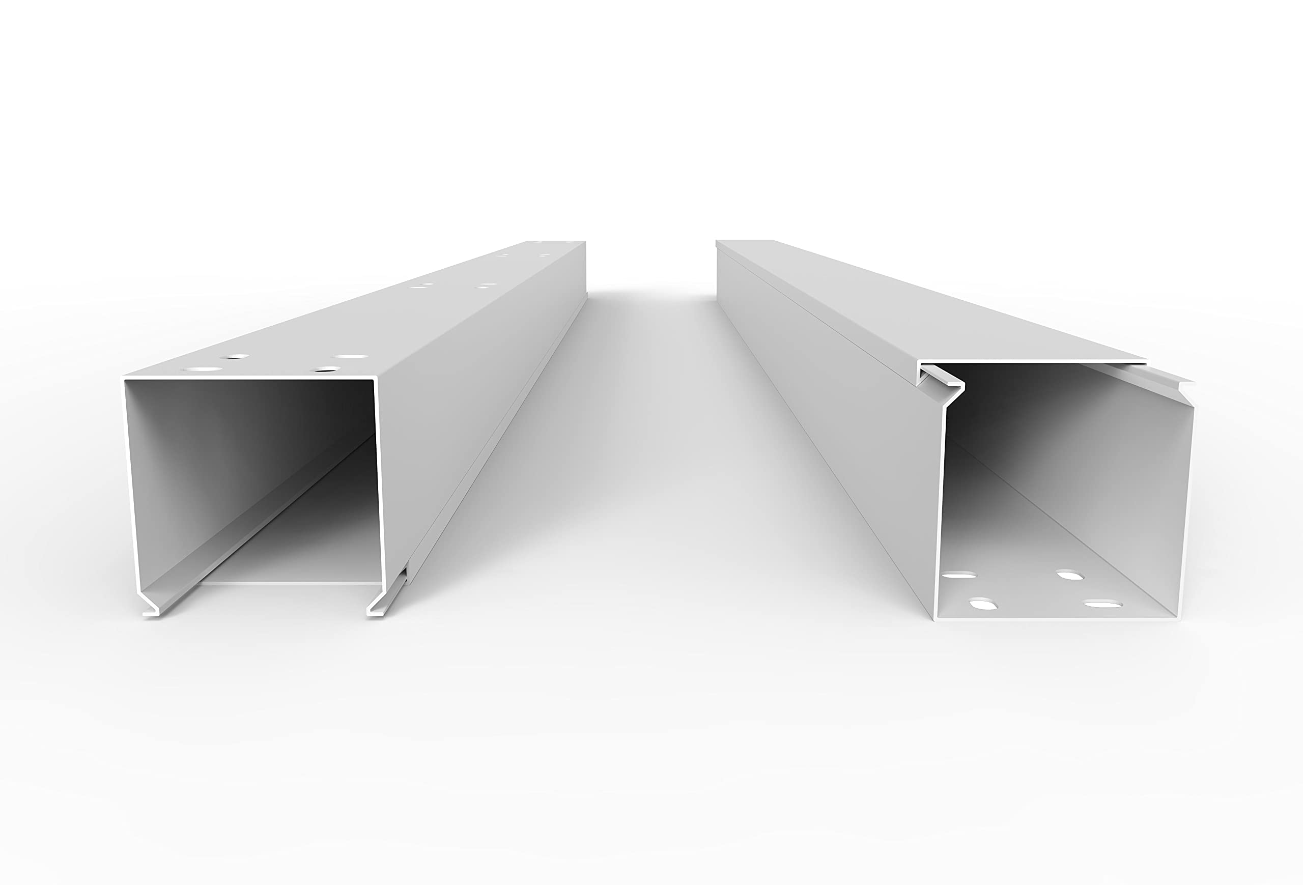 SCOSKK57 10 m Kabelkanal (L x B x H 2000 x 60 x 60 mm, PVC, Kabelleiste, Schraubbar) weiß
