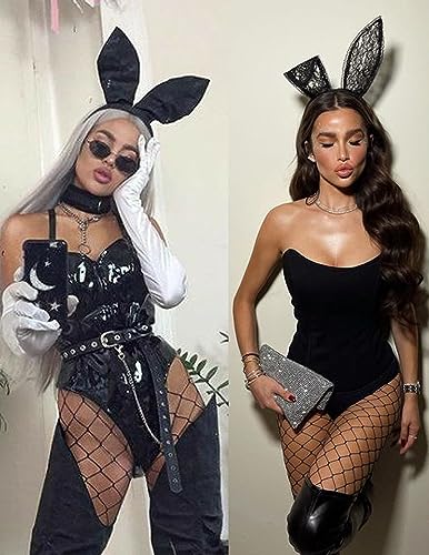 Image of Avidlove Fishnet Stockings for Women Footless High Waist Fishnets Tight | Thigh High Stockings, Open Toe, High Stretch, Comfortable, Gothic Costume, Rave Outfits, for Cosplay, Halloween