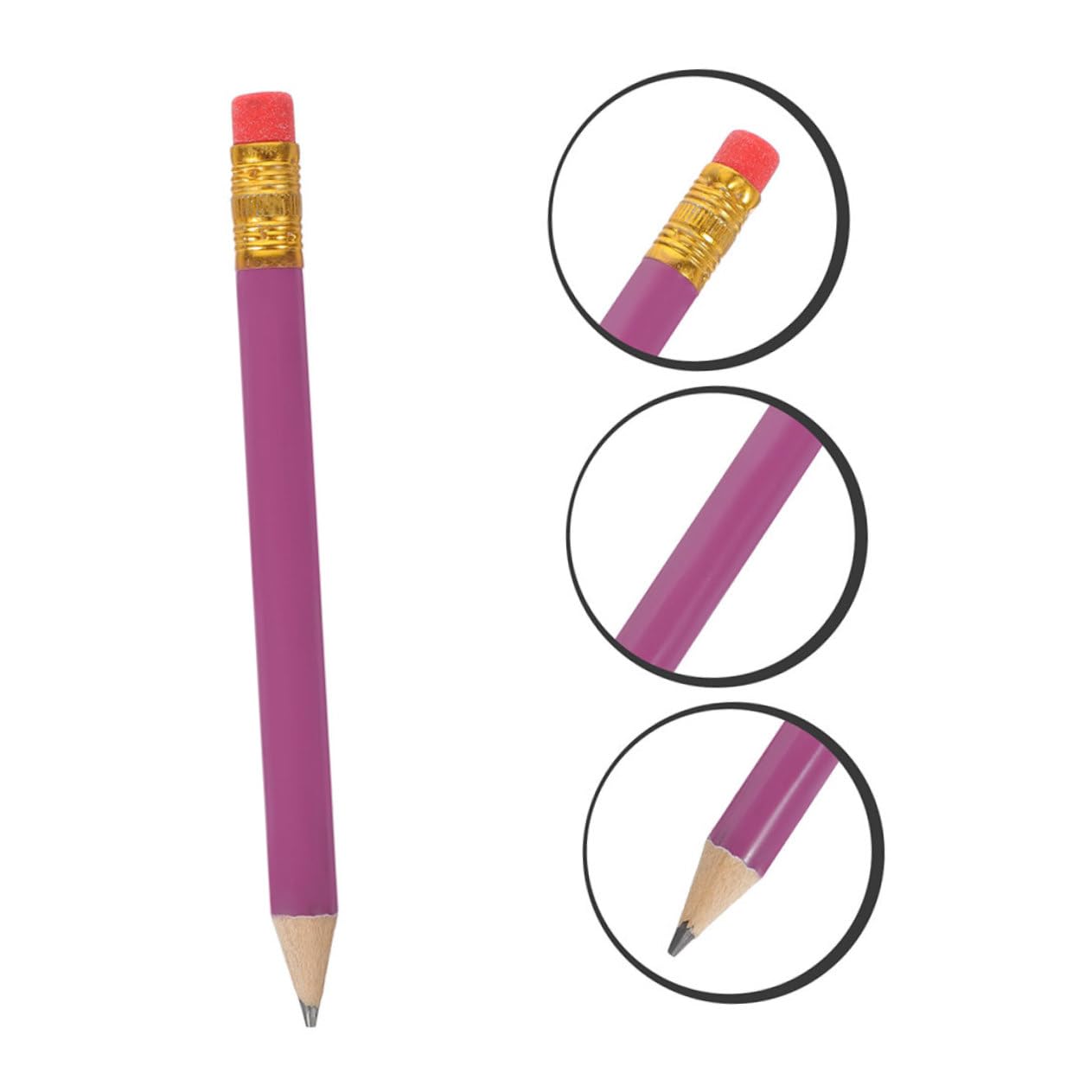 Crayons Courts Hb en Bois pour Écriture, Lot de 144 Pièces