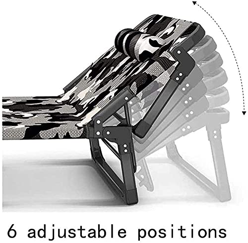 Chaise longue pliante inclinable avec dossier réglable multiposition