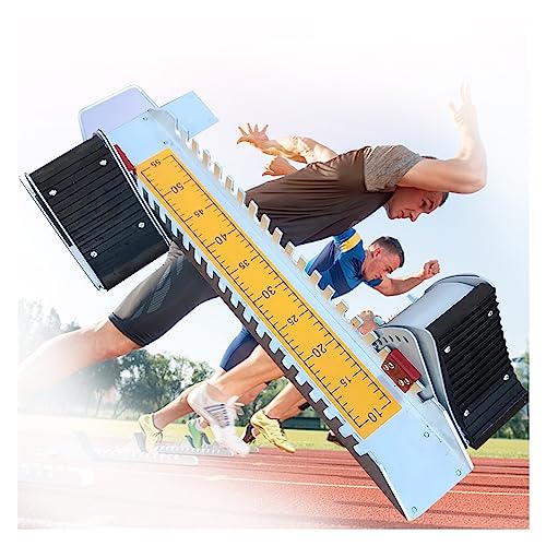 HHOZsafety - Blocs de départ pour athlétisme Campus Games, blocs de départ pour sprint, blocss pour athlétisme, réglables sur 6 angles, pour exercices d'athlétisme et de fitness professionnels, aluminium