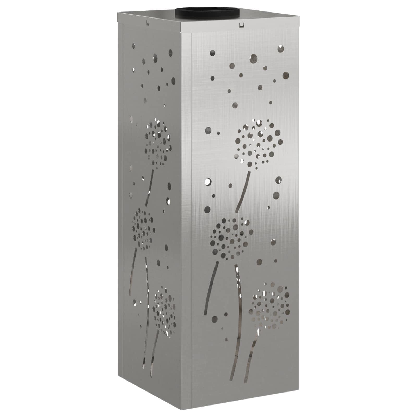 Luce di percorso LED solare 2 pezzi Argento Acciaio Inossidabile Lampada da Esterno per Vialetto, Cortile, Aiuole, Percorsi -M