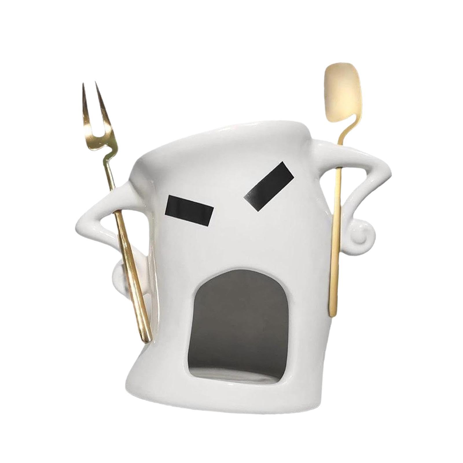 Mini Mugs En Céramique Pour Fondue Au Chocolat Avec,Blanc