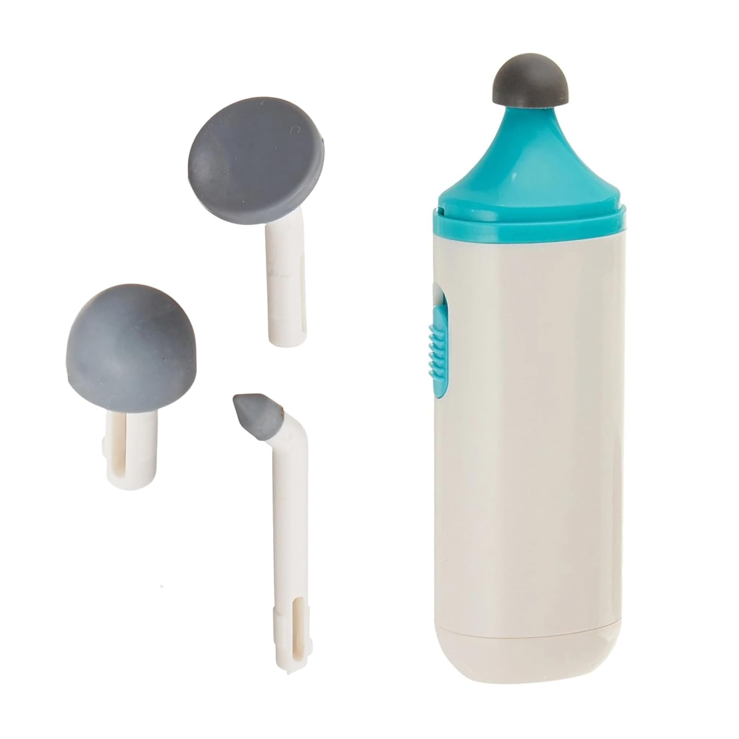 Rolyan Mini Massager with Battery Handheld Compact Massager with Interchangeable Heads Reduces Scar Visibility Quiet Vibration Ergonomic Grip