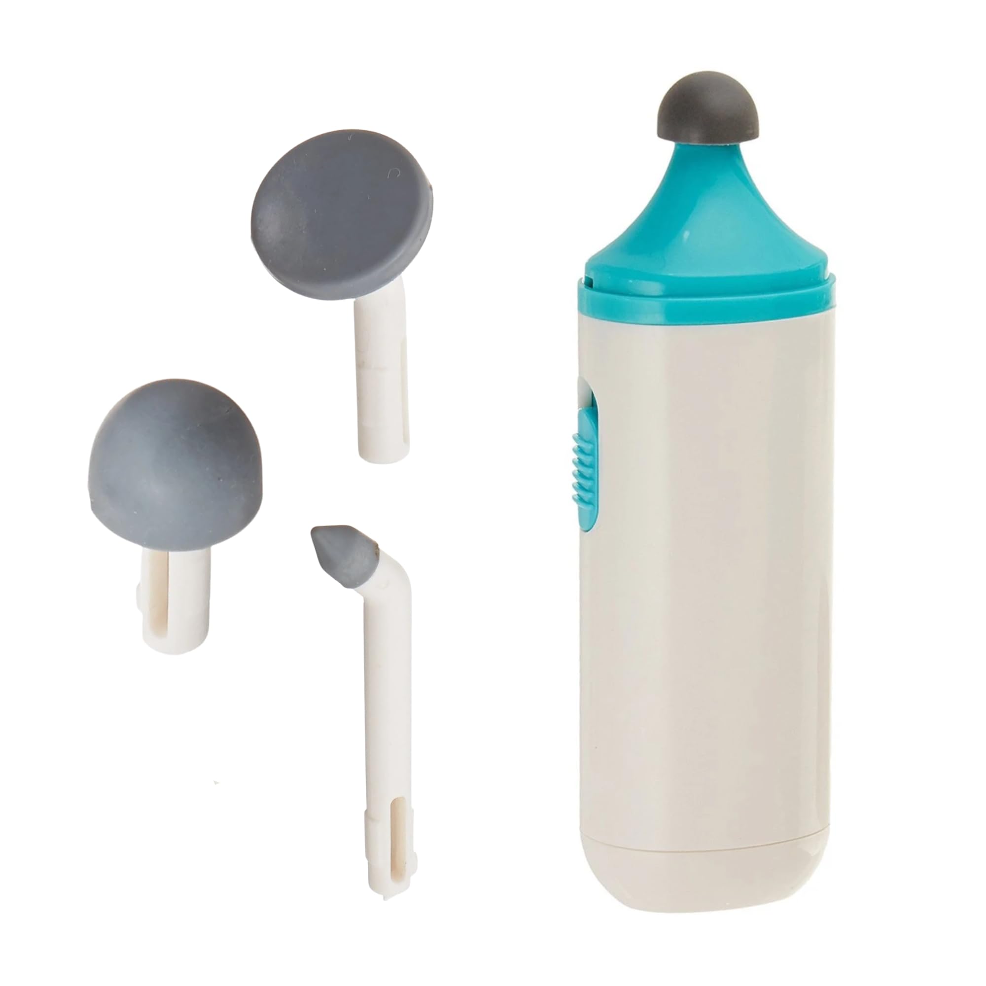 Rolyan Mini Massager with Battery Handheld Compact Massager with Interchangeable Heads Reduces Scar Visibility Quiet Vibration Ergonomic Grip