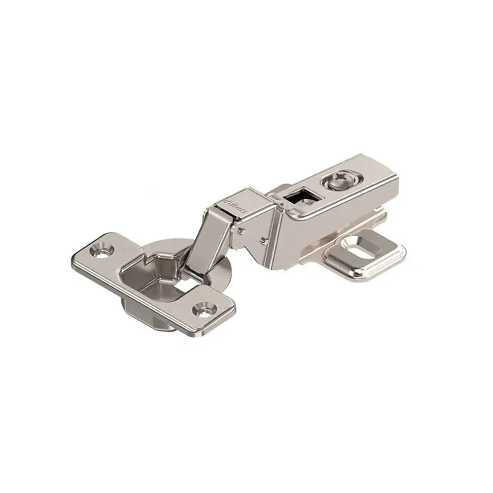 Cabinet Hinges Hardware Fast Loading Straight Arm Wardrobe Cupboard Hinge Buffer Damper Full Overlay Automatically for Cupboard Furniture(Middle Bend Hinge)