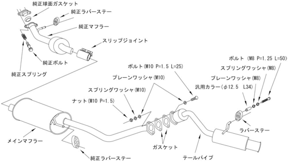 HA36Sアルト等マフラージョイント、スリップジョイント未使用品 Amazon | HKS 自動車用スポーツマフラー サイレントハイパワー スズキ
