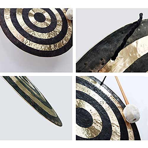 Feng Gong/Wind Gong - Handgemaakte Gong - Professionele Yoga - Groot formaat 50cm - 100cm - Inclusief kapokhamer,85cm - Image 7