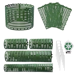 Boomstambeschermer - plantenbeschermers, tuinbescherming boomwikkels, ademende schadepreventie kooi met palen voor achtertuin oprit landschapsarchitectuur park outdoor snoeischaar maaier