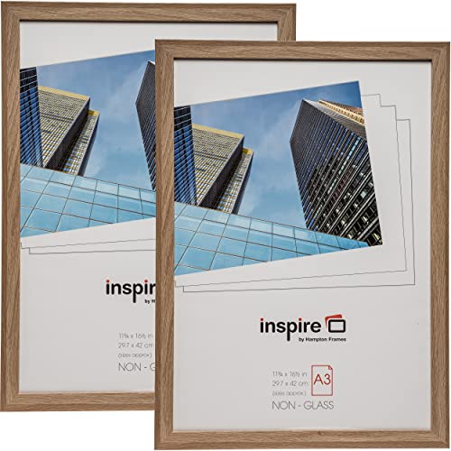 Hampton Frames SORBONNE A3 Picture Frame, Oak Effect, A3 (30x42cm)
