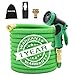 Produktbild Panda Grip Flexibler Gartenschlauch 22.5m Flexischlauch Wasserschlauch mit 10 Multifunktion Düse, Erweiterbarer Wasserschlauch mit 3/4 Zoll & 1/2 Zoll Messingadapter für Garten Rasen Pet Dusche