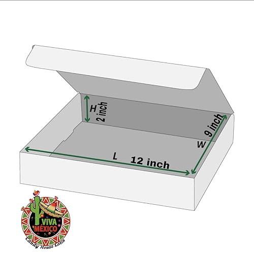 Miniatura 3 de Candy House Latin Caja de dulces mexicanos, Food Sweet Snacks Gift Crate Box Assorted mix 50 unidades, entre otros con una bandera mexicana como