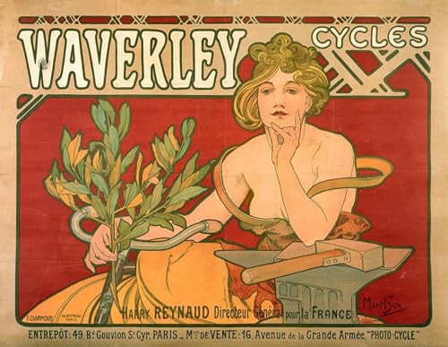 Toile Alphonse Mucha Zdenka Cerny Idéale pour Sublimer la Décoration d'un Salon ou Bureau