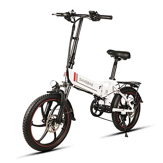 Lixada Samebike 20 Pulgadas Plegable Bicicleta Eléctrica con 36V 250W Motor Eléctrico Scooter Eléctrico, Alcance Eléctrico Puro 35-40km, Alcance Asistido: 45-60km/h, Carga Máxima 150kg