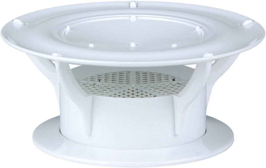 Replacement for Lippert 360 Siphon RV Roof Vent Cap, Universal Fit with Built-in Bug Screen, Model 389381 - White Polycarbonate (White)
