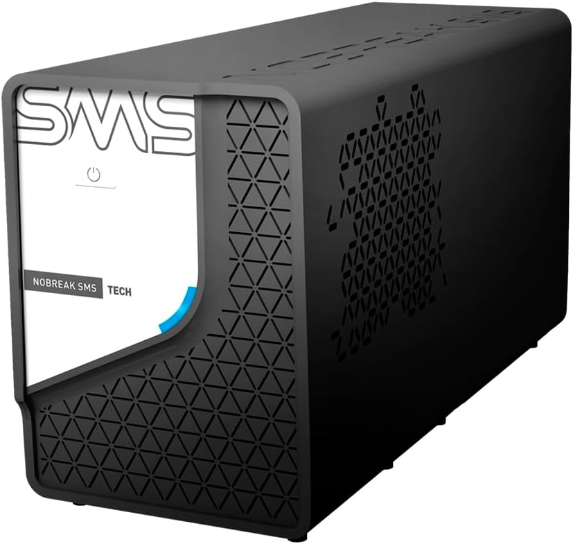 SMS – NOBREAK TECH 600 – POTÊNCIA 600VA | 300W – BIVOLT ENT.: 115/ 220V | SAÍDA: 115V – 6 TOMADAS – SENOIDAL P/APROX. – LINE INTERACTIVE – PN 29300