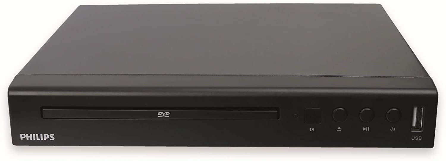 PHILIPS TAEP200/12 Reproductor de DVD HDMI -USB + KabelDirekt – 1,5m – Cable HDMI 4K