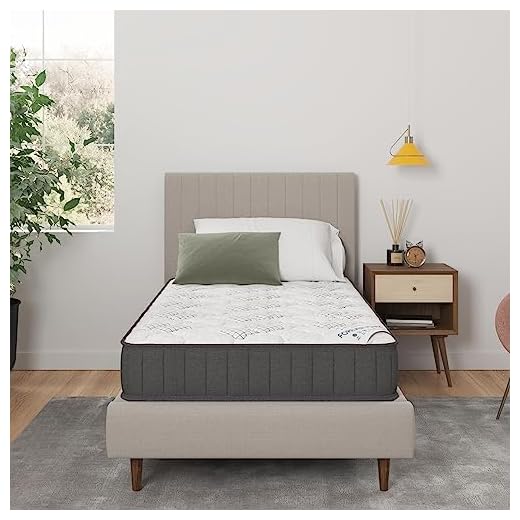 Ottomanson 9" Twin Mattress in a Box Made in USA, Firm Mattress, Hybrid Mattress Cool Improved Airflow with Edge to Edge Pocket Coil, Bed in A Box, Ottopedic