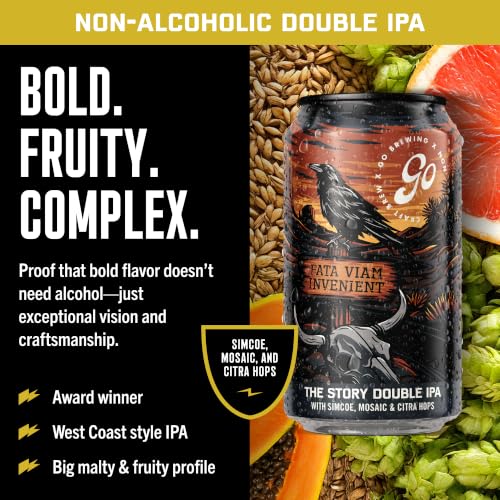 Image of Go Brewing IPA Sampler Variety, NA Beer, 12 Pack (12 oz) | Small-Batch Craft Brew, Low-Calorie, Classic Ingredients, Bold Smooth Finish, Any Occasion